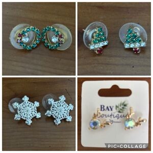 HOLIDAY earrings bundle/4 pairs